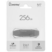 Устройство USB Flash Drive 256Gb Smartbuy SB256GbM7 M7 Dual Type-C/Type-A, USB 3.2 Gen.2, 500MB/s