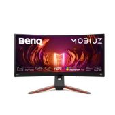 Мониторы 34 BenQ EX3410R 3440x1440, IPS, Curved, 144Hz, 20M:1, 400cd, 1ms, 3xHDMI, DP, Speakers, 3xUSB, FreeSync, Height adj 100 Black