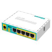 Маршрутизатор MikroTik RB750UPr2 hEX PoE lite 5-портовый 100-Мбитный с поддержкой PoE на 4-х портах 5x Ethernet, раздача PoE, 650 MHz ЦП, 64 МБ