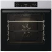 Духовой электрический шкаф Gorenje BOB6737E01X Полезный объем: 77 л, Стандартный шарнир дверцы, Решетка, Съемные направляющие, Дверца CompactDoor: 2 стекла + 1 термослой, Защитное покрытие Antifinger, Габаритные размеры вхшхг : 59.5 ? 59.5 ? 56.4 см