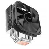 Кулер для процессора PCCooler Paladin 400 ARGb 200W, 4-pin PWM, 157mm, Al/Cu, 4x6mm, ARGb, 1x130mm, 76.85CFM, 29dBA, 1600RPM, S: 1851/1700/1200/115X, AM5/AM4, серебристый, black