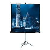 Экран для проектора 203x203 Lumien LMV-100109 Master View Matte White FiberGlass черная кайма по периметру, устойчивый штатив 1:1