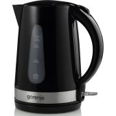 Чайник Gorenje K17BK 1.7л. 2.2кВт черный/серебристый пластик