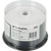 Диск DVD-R Verbatim 43755 4.7Gb 16x Cake Box 50шт Printable