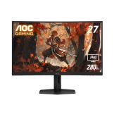 Монитор 27 AOC C27G4ZXU Black с поворотом экрана VA, изогнутый, 1920x1080, 280Hz, 0.3 ms, 178°/178°, 300 кд/м2 80M:1, +2xHDMI 2.0, +DisplayPort 1.4, +MM