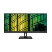 Монитор 34 AOC U34E2M Black VA, 3440x1440, 100Hz, 4 ms, 178°/178°, 300 кд/м2 20M:1, +2xHDMI 2.0, +DisplayPort 1.2