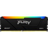 Модуль памяти DDR4 8Gb 2666MHz Kingston KF426C16BB2A/8 CL16 DIMM Fury Beast RGB