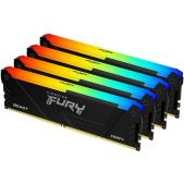 Модуль памяти DDR4 32Gb 4х8Gb 3200MHz Kingston KF432C16BB2AK4/32 CL16 DIMM Kit of 4 Fury Beast RGB