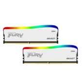 Модуль памяти DDR4 32Gb 2х16Gb 3200MHz Kingston KF432C16BWAK2/32 CL16 DIMM Kit of 2 Fury Beast White RGB SE