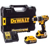 Дрель ударная DeWalt DCD796P2-QW Аккум. б\щет, 18В, 2аккx5Ач Li-ion, 70/27Нм, БЗП-1.5-13мм, 2скорости, 0-550/0-2000об/мин, 0-9350/34000уд/мин, подсветка, 1.8кг, кейс