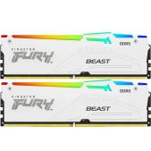 Модуль памяти DDR5 2х16Gb 5200MHz Kingston KF552C40BWAK2-32 CL40 DIMM Kit of 2 Fury Beast White RGB XMP