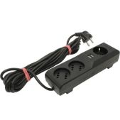 Сетевой фильтр ZIS Pilot 3G 10M Surge protector 3xGP euro outlets, 10А/2.2кВа, 2xUSB, 10m, grafit