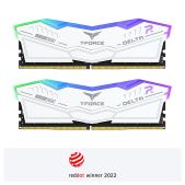 Модуль памяти DDR5 32GB 2x16Gb 6000MHz Team Group T-Force Delta FF4D532G6000HC38GDC01 RGB CL38 38-46-46-76 1.25V / / белый