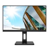 Монитор 24 AOC 24P2Q Black с поворотом экрана IPS, 1920x1080, 75Hz, 4 ms, 178°/178°, 250 кд/м2 50M:1, +DVI, +HDMI, +DisplayPort 1.2, +4xUSB 3.2, +MM