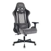 Кресло для геймеров Zombie VIKING 7 KNIGHT GR VIKing 7 KNight Fabric серый Loft ромбик ткань/эко.кожа с подголов. крестов. металл