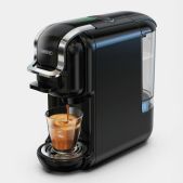 Кофемашина капсульная HIBREW AC-514K Black 5 в 1 NES/DG/чалды/молотый/K-Cup H2B, 1450 Вт, объем 0.6 л, черная, 09915