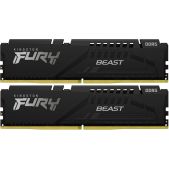 Модуль памяти DDR5 64Gb 2х32Gb 5600MHz Kingston KF556C36BBEK2-64 CL36 DIMM Kit of 2 Fury Beast Black EXPO