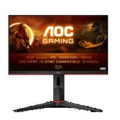 Монитор 24 AOC 24G2SP/BK Игровой с Частотой 165 Герц IPS 1920x1080 165Hz 1ms 250cdm 1000:1 80M:1 1xVGA 1xDP 2xHDMI/ Функция поворота экрана! Регулировки высоты до 130мм