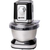 Кухонная машина Vitek VT-1435 планетарное вращение 1.0кВт черный/серебристый