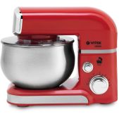 Кухонная машина Vitek VT-4114 планетарное вращение 1.0кВт красный