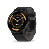 Умные часы Garmin 010-02784-52 Venu 3 черный, кожаный ремешок 45мм
