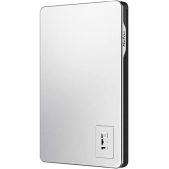 Внешний жесткий диск Netac NT05K338N-001T-30SL K338 External HDD USB 3.0 1Tb, Silver+Grey Color Aluminum Alloy+Plastic Ho