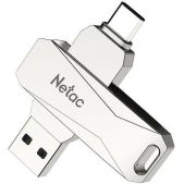 Накопитель USB 3.0+TypeC Flash drive 256Gb Netac NT03U782C-256G-30PN U782C Dual