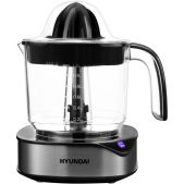 Соковыжималка Hyundai HY-JC4123 цитрусовая 30Вт рез.сок.:1200мл. черныйнержавеющая сталь