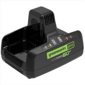 Зарядное устройство Greenworks 2954407 G60DC10 Быстрое для двух аккумуляторов, 60V, 10А