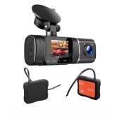 Видеорегистратор KazEr Flash GPS 1920х1080.170x, 2 кам в одном корпусе, mSD до 512Gb