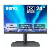 Монитор 24 BenQ SW242Q 2560x1600, IPS, 60Hz, 1000:1, 400cd, 5ms, HDMI, DP; 2*USB 3.1, USB-C*90W, Height adj 140, Pivot, 100% sRGb, Flicker-free;Low Blue Light, Calibration Report, Shading Hood, Grey