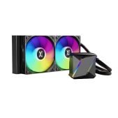 Система водяного охлаждения Xastra LM240-BKAFXX-GL LM240 ARGb BK LGA LGA1851/1700/1200/115X/AM5/AM4 2x120 ARFB fan, TDP 265W, black