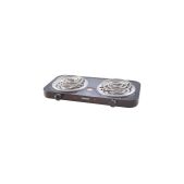 Плитка электрическая Centek 23299 CT-1509 Black 2 конфорки, тен