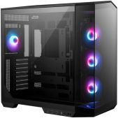 Корпус ATX Без БП MSI 306-7G26R21-HH9 MAG Pano 100R PZ, Mid Tower 2xUSB 3.2 Gen 1, 1xUSB 3.2 Gen2 Type-C, 3x120мм ARGb Reverse Blade Fan, 1x120мм ARGb Fan, ARGb+PWM Control Board, Tempered Glass Window, Brown Box