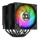 Кулер для процессора Xastra AX620-BKAFMX-GL AX620 ARGb BK LGA1851/1700/1200/115X/AM5/AM4 Dual Tower, TDP 270W, 6 тепл.трубок 6мм, 2x PWM ARGb FDB вентилятор 120мм black, медное основание RET