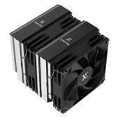 Кулер для процессора Xastra AX620-XXNFMX-GL AX620 Basic LGA1851/1700/1200/115X/AM5/AM4 Dual Tower, TDP 265W, 6 тепл.трубок 6мм, 2x PWM 120мм black, медное основание