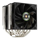 Кулер для процессора Xastra AX620-YYNFMX-GL AX620 LGA1851/1700/1200/115X/AM5/AM4 Dual Tower, TDP 270W, 6 тепл.трубок 6мм, 2x PWM FDB вентилятор 120мм black, медное основание