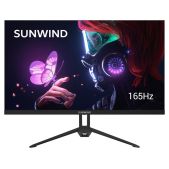 Монитор 27 SunWind SUN-M27BA107 черный IPS 3ms 16:9 HDMI матовая 300cd 178гр/178гр 1920x1080 165Hz G-Sync DP FHD 4.2кг