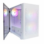 Корпус mATX Без БП 1STPlayer DK D3-B White 1x120mm & 2x140mm LED fans inc. D3-B-WH-2F1P-W-1F1-W