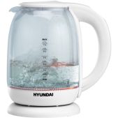 Чайник Hyundai HYK-S3808 1.7л. 2.2кВт белый корпус: стекло