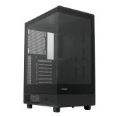 Корпус ATX без БП Hspd F510-TGbK F510, Panoramic Mid Tower, Black, TG, 0.5 SPCC, no fans ATX, mATX, mITX 180/280/160mm 1x2.5, 1x3.5, 7xPCI 1xUSB-A 3.0, 1xUSB-A 1.0 356x218x467mm