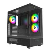 Корпус ATX Без БП Montech XRB XR Black 3x120мм ARGb fans