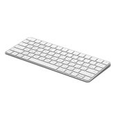Клавиатура беспроводная Deppa 71106 Air Keyboard белый для MAC, Windows / 500 мАч / алюминий / 78 клавиш