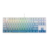 Клавиатура Defender Redragon Cass RU синяя белая RGb, Outemu+Brown, 87 клавиш игровая механическая