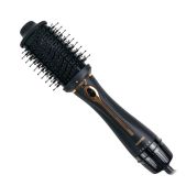 Фен-щетка Centek CT-2063 золотой черный 1200 Вт, 4 скорости, 4 режима, турмалиновая ионизация, насадка для сушки