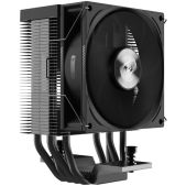 Кулер для процессора Pccooler R400 180W, 4-pin PWM, 133mm, Al/Cu, 4x6mm, 1x92mm, 40.94CFM, 30dBA, 2200RPM, S: 1851/1700/1200/115X, AM5/AM4, black