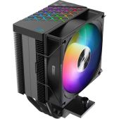 Кулер для процессора Pccooler R400 ARGb BK 180W, 4-pin PWM, 133mm, Al/Cu, 4x6mm, ARGb, 1x92mm, 40.94CFM, 30dBA, 2200RPM, S: 1851/1700/1200/115X, AM5/AM4, black