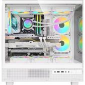 Корпус ATX Без БП Formula Crystal Z8 Floe W белый 3x120мм 5x140mm 1xUSB 2.0 1xUSB 3.0 1xUSB3.1 audio bott PSU
