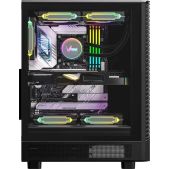 Корпус ATX Без БП Formula Mana Geometry черный 7x120мм 1xUSB 3.0 audio bott PSU