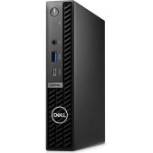 Неттоп Dell 7020-3621 Optiplex 7020 Micro i3-14100T 2.7 16Gb SSD512Gb UHDG 730 Windows 11 Professional GbitEth Wi-Fi BT 90W мышь клавиатура черный